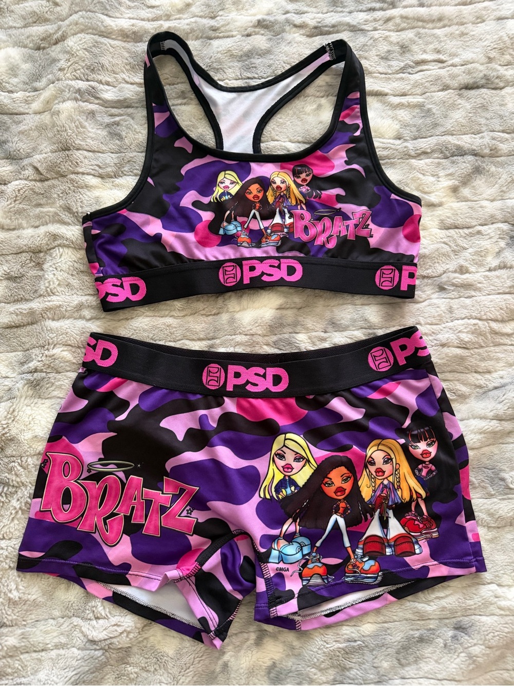 Bratz x PSD White and Black Graphic Tank
